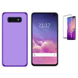 Funda Samsung Galaxy S10 Lite (5.8) Morada TPU LISA Silicona + Protector 5D