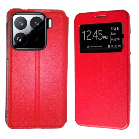 Funda Xiaomi Mi 15 5G (6.36) Rojo Libro Ventana