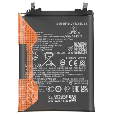 Bateria BM5V Para Xiaomi Redmi Note 13 Pro 5G - Poco X6 5G 5000 mAh