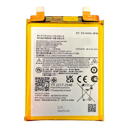Bateria NP40 Para Motorola Moto Edge 30 Neo XT2245-1 4020 mAh