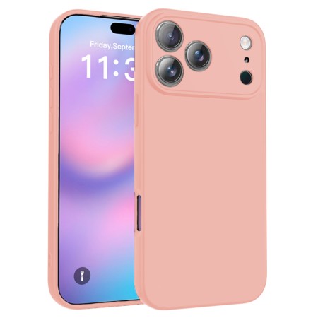 Funda iPhone 17 Pro (6.3) Rosa Tpu Lisa Silicona Gel Premium