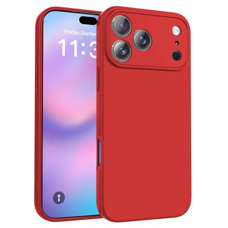 Funda iPhone 17 Pro (6.3) Rojo Tpu Lisa Silicona Gel Premium