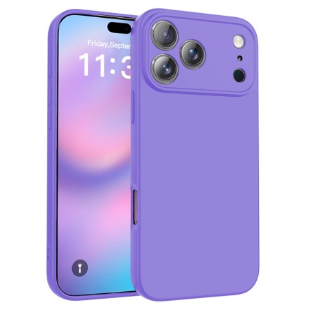 Funda iPhone 17 Pro (6.3) Morado Tpu Lisa Silicona Gel Premium