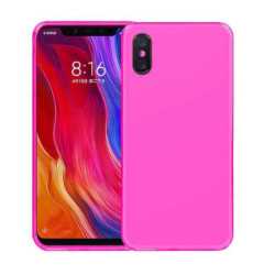 Funda Xiaomi MI 8 Pro (6.21) Rosa Tpu lisa silicona gel