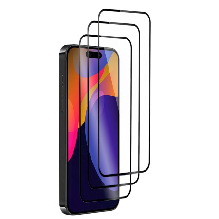 3 X Protector De Pantalla Para iPhone 17 Pro (6.3) Cristal Templado Completo 5D