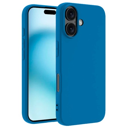 Funda iPhone 17 (6.3) Azul Tpu Lisa Silicona Gel Premium