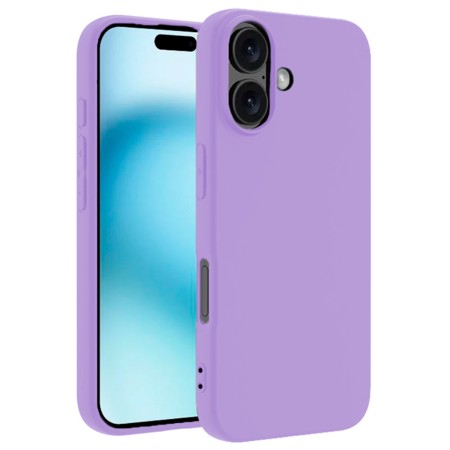 Funda iPhone 17 (6.3) Morado Tpu Lisa Silicona Gel Premium