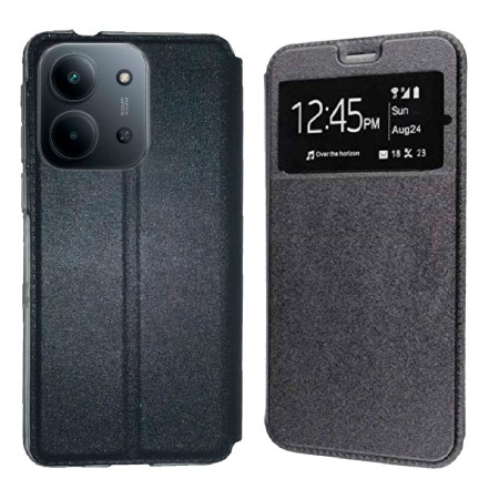 Funda Xiaomi Redmi 15C 4G - Poco C85 4G (6.9) Negro Libro Ventana