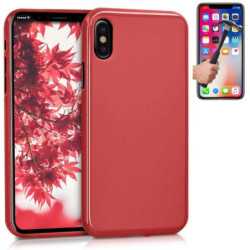 Funda TPU LISA IPHONE X ROJA + Protector