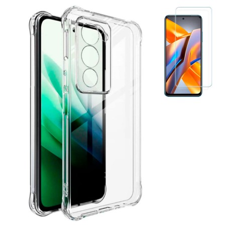 Funda Xiaomi Redmi 15 4G (6.9) Reforzada Antichoques Antigolpes Tpu Silicona Gel + Protector Cristal Templado 9H