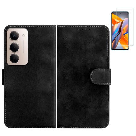 Funda Xiaomi Redmi 15 4G (6.9) Negro Libro Premium + Protector de Pantalla Cristal templado 9H