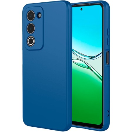 Funda Oppo A5 2025 (6.67) Azul Tpu Lisa Silicona Gel Premium