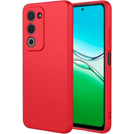 Funda Oppo A5 2025 (6.67) Rojo Tpu Lisa Silicona Gel Premium