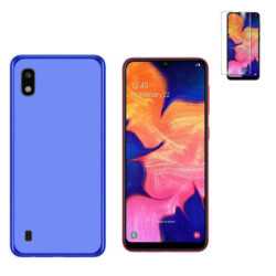 Funda Samsung Galaxy A10 (6.2) Azul TPU LISA Silicona + Protector