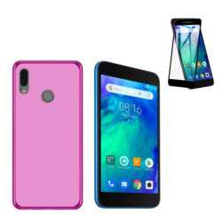 Funda Xiaomi Redmi Go (5) Rosa TPU LISA Silicona + Protector 5D