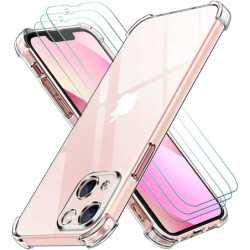 Funda IPhone IPhone 13 Mini (5.4) Reforzada Antichoques Antigolpes TPU LISA Silicona Gel + Protector Cristal