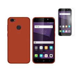 Funda TPU LISA Roja ZTE BLADE A6 / LITE / PREMIUM (5.2) + Protector