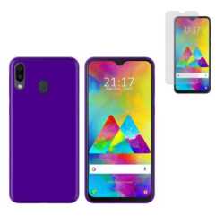 Funda Samsung Galaxy A20 (6.4) Morada TPU LISA Silicona + Protector