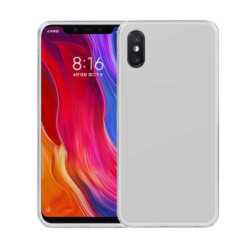 Funda Xiaomi MI 8 Pro (6.21) Blanca Tpu lisa silicona gel