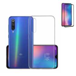 Funda Xiaomi Mi 9 Lite / A3 Lite (6.39) Transparente TPU LISA Silicona + Protector completo Full Glue