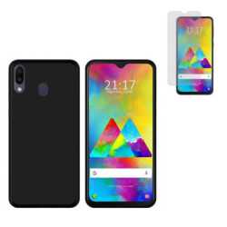 Funda Samsung Galaxy M20 (6.3) Negra TPU LISA Silicona + Protector 5D