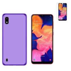 Funda Samsung Galaxy A10 (6.2) Morada TPU LISA Silicona + Protector