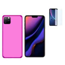 Funda Iphone XI 11 PRO 5.8 Rosa TPU LISA Silicona + Protector