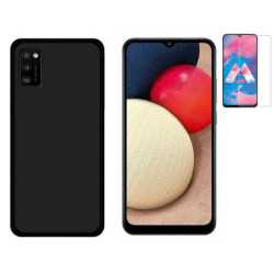 Funda Samsung Galaxy A02s (6.5) Negra TPU LISA Silicona + Protector