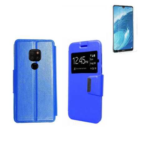 Funda Libro Ventana Azul Huawei Mate 20 (6.3) + Protector