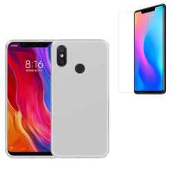 Funda TPU LISA Blanca Xiaomi MI 8 (6.21) + Protector