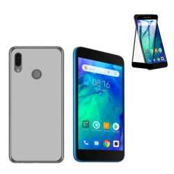 Funda Xiaomi Redmi Go (5) Blanca TPU LISA Silicona + Protector 5D