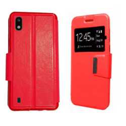 Funda Samsung Galaxy A10 (6.2) Roja Libro Ventana