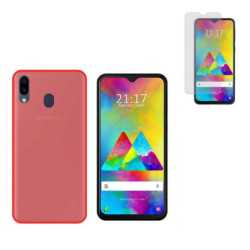 Funda Samsung Galaxy A20 (6.4) Roja TPU LISA Silicona + Protector