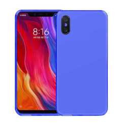 Funda Xiaomi MI 8 Pro (6.21) Azul Tpu lisa silicona gel