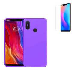 Funda TPU LISA Morada Xiaomi MI 8 (6.21) + Protector