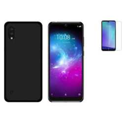 Funda ZTE Blade A5 2020 (6.09) Negra TPU LISA Silicona + Protector