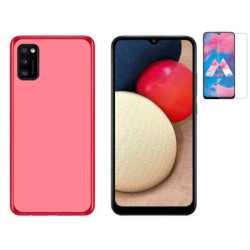 Funda Samsung Galaxy A02s (6.5) Roja TPU LISA Silicona + Protector