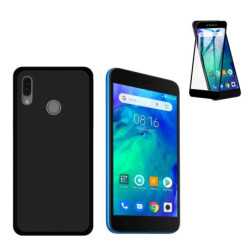 Funda Xiaomi Redmi Go (5) Negra TPU LISA Silicona + Protector 5D