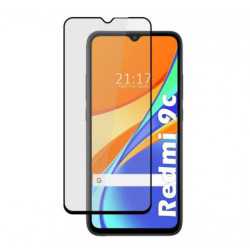 Protector Xiaomi Redmi 9C (6,53) Cristal Templado negro Completo Full Glue