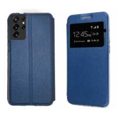 Funda Samsung Galaxy S21 Ultra (6.8) Azul Libro Ventana