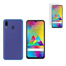 Funda Samsung Galaxy A20 (6.4) Azul TPU LISA Silicona + Protector