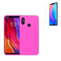 Funda TPU LISA Rosa Xiaomi MI 8 (6.21) + Protector