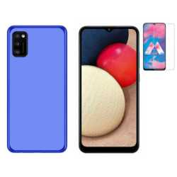 Funda Samsung Galaxy A02s (6.5) Azul TPU LISA Silicona + Protector