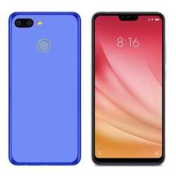 Funda Xiaomi MI 8 Lite (6.26) Azul Tpu lisa silicona gel