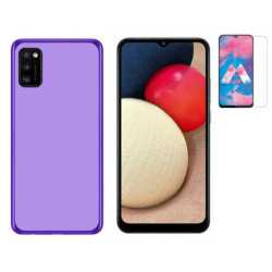 Funda Samsung Galaxy A02s (6.5) Morada TPU LISA Silicona + Protector