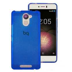 Funda TPU Lisa azul BQ Aquaris U Plus