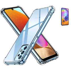 Funda Samsung Galaxy A32 (5G) Reforzada Antichoques Antigolpes TPU LISA Silicona Gel + Protector Cristal