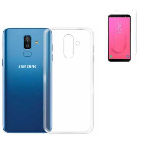 Funda TPU LISA Transparente Samsung Galaxy J8 2018 (6) + Protector
