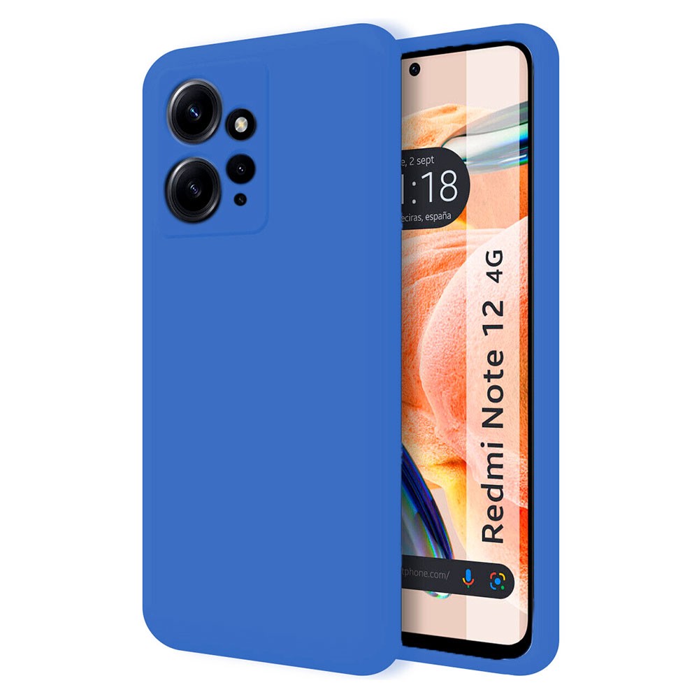 Funda Protectora Silicone Case Para Xiaomi Redmi Note 13 4G Azul